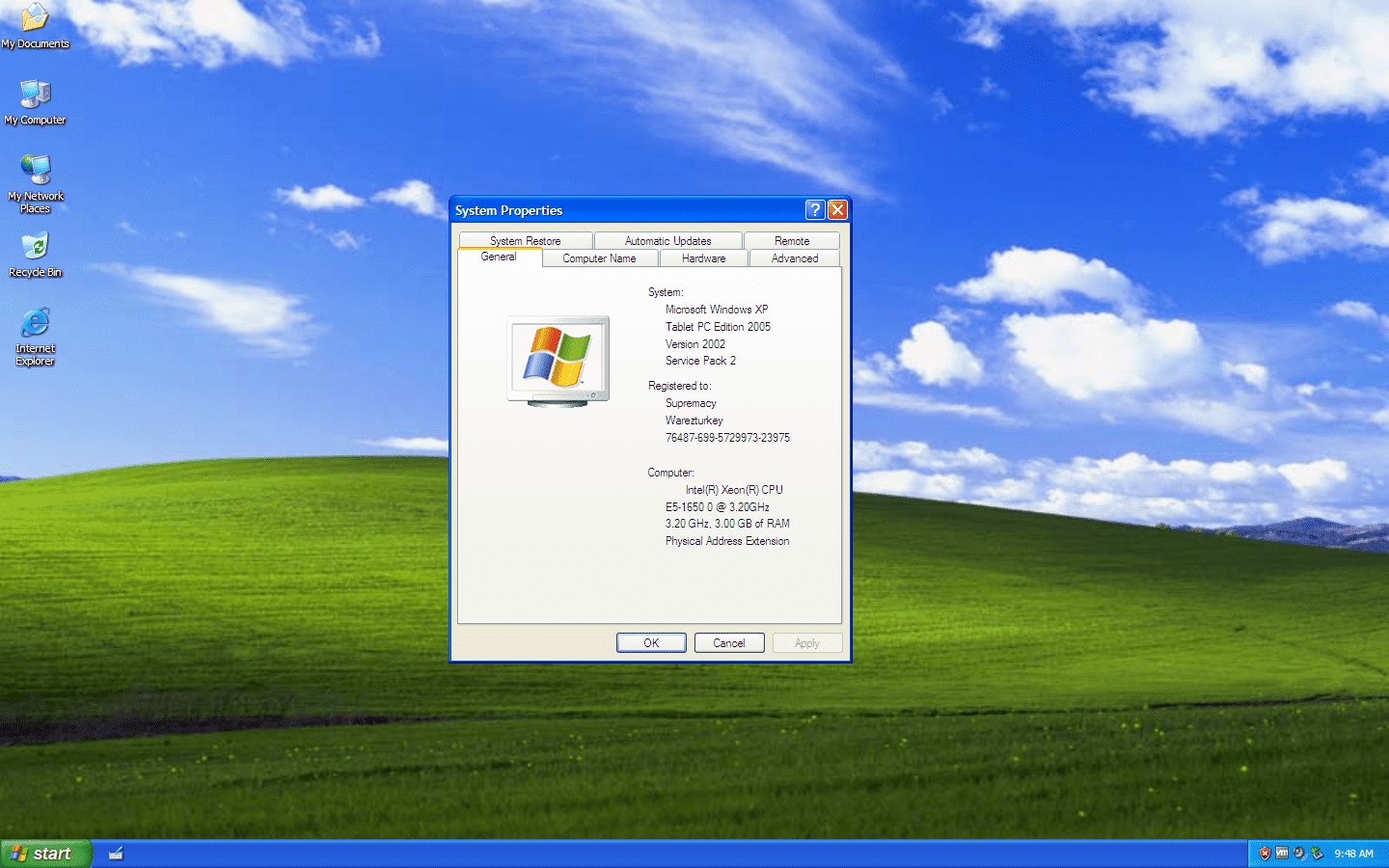 windows xp tablet pc edition 2005 msdn sp3